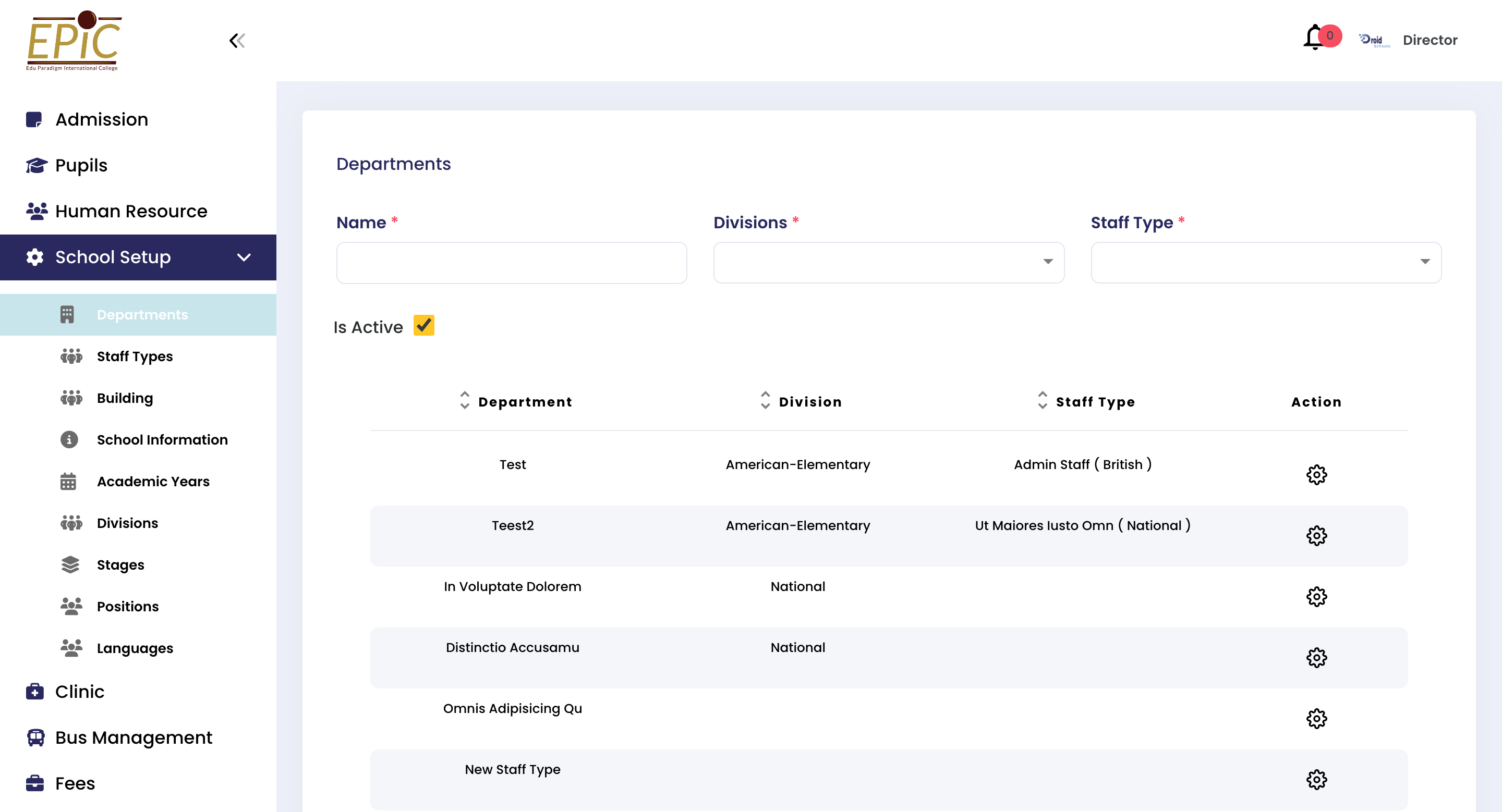 School Management System